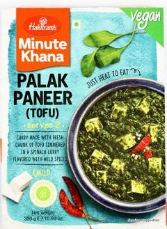 Haldirams Minute Khana Palak Paneer Tofu Vegan 300g