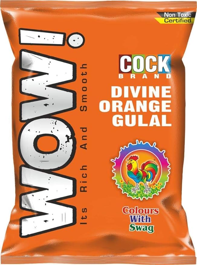 Murga Chaap Orange Gulal Holi Colours 80g