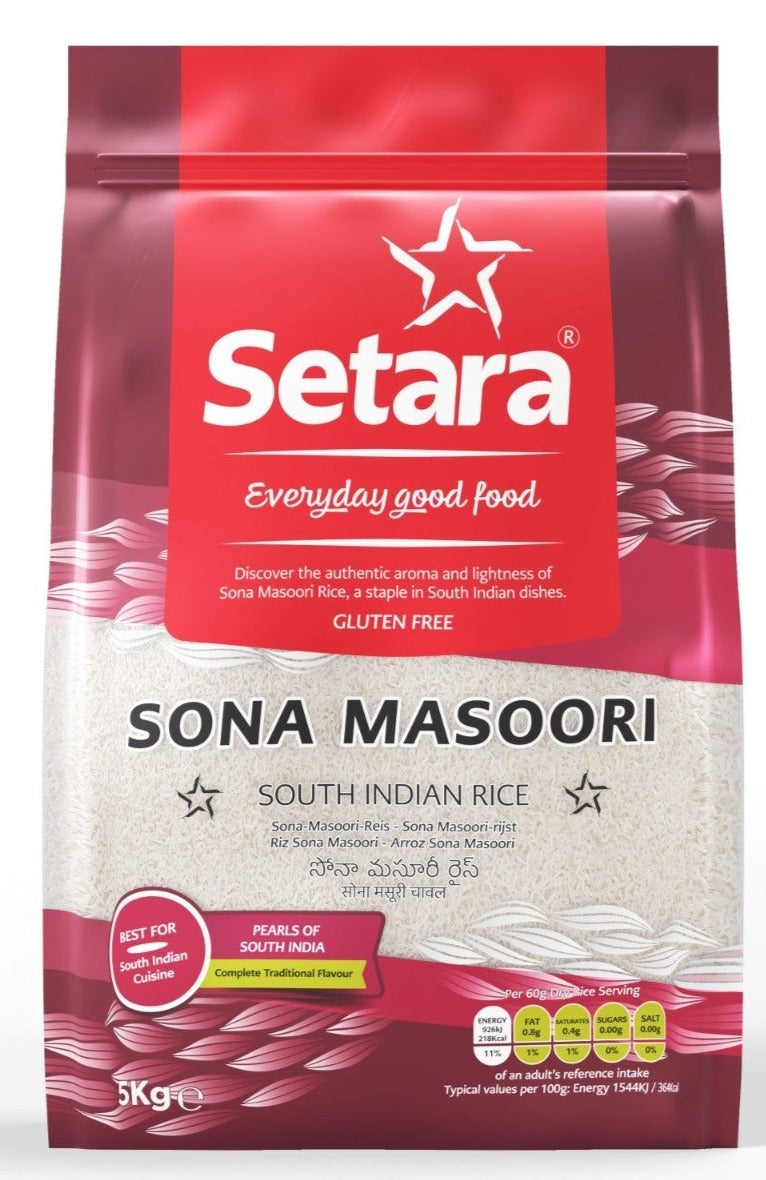 Seta Rice Arab Setara Rice Sona Masoori 10Kg – ExoticEstore
