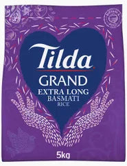 Tilda Rice Basmati Grand Extra Long 5Kg