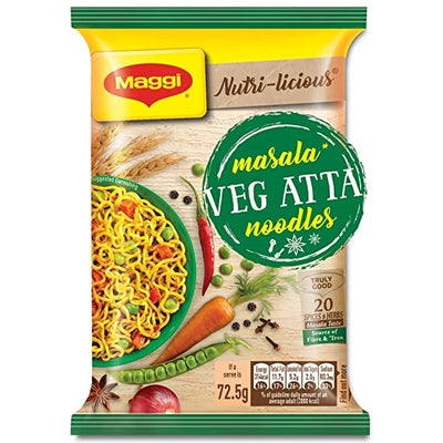 Maggi Masala Veg Atta Noodles 72.5g 4 For £2