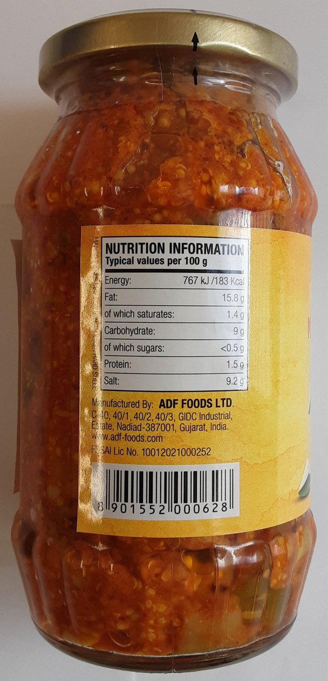 Ashoka Mango Pickle Mild 500g - ExoticEstore