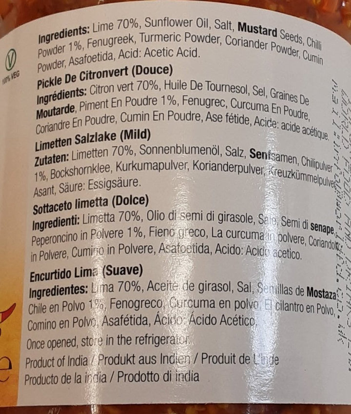 Ashoka Lime Pickle Mild 500g