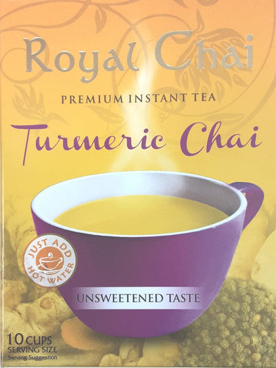 Royal Instant Chai Turmeric Unsweetened 10 Servings