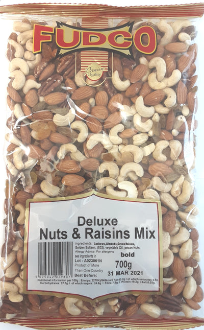 Fudco Deluxe Nut & Raisins 700g - ExoticEstore