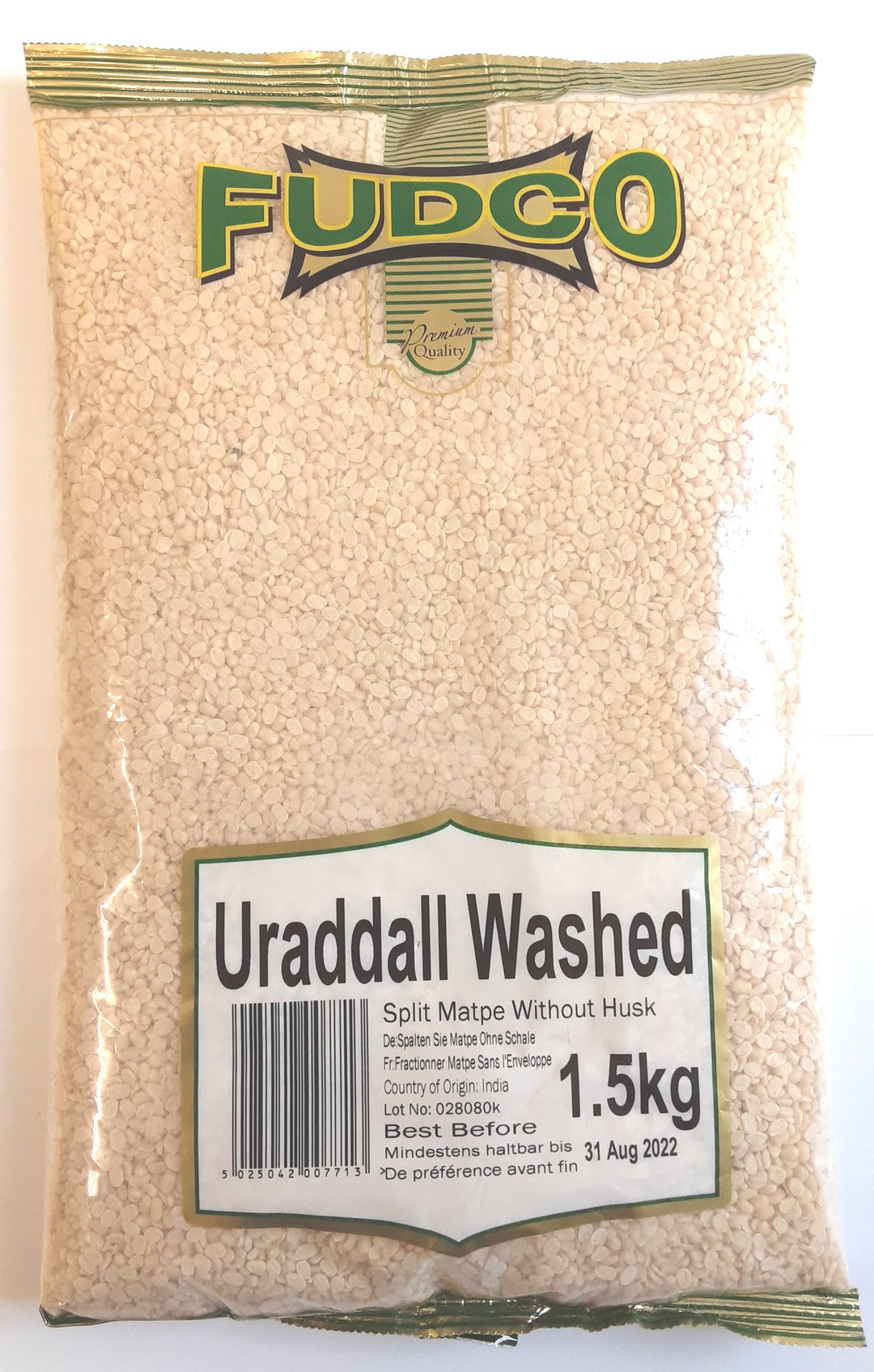 Fudco Lentils Urad Dall Washed 1.5kg - ExoticEstore