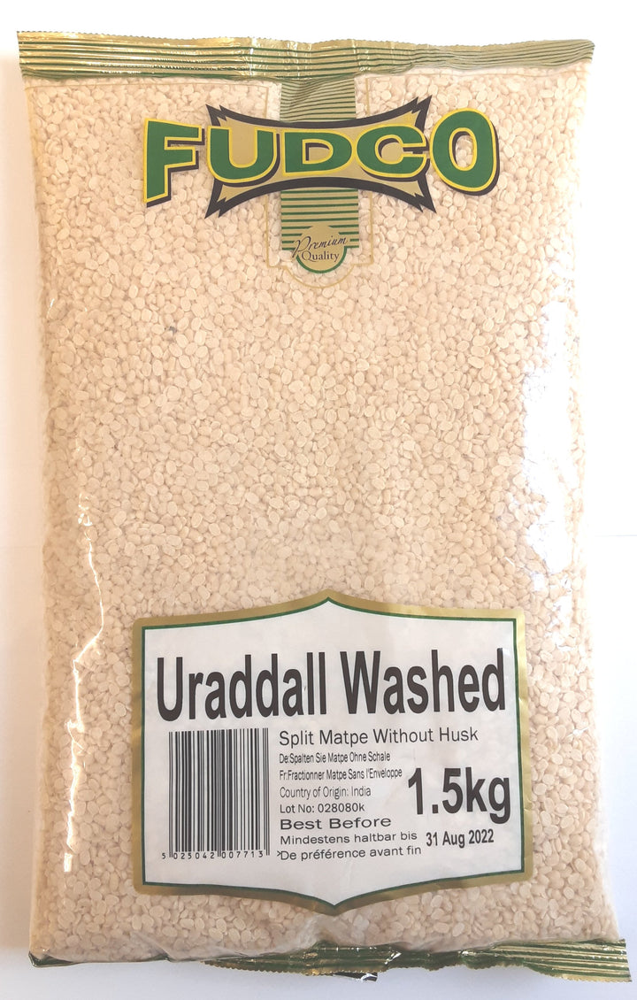 Fudco Lentils Urad Dall Washed 1.5kg - ExoticEstore