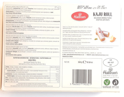 Haldirams Kaju Roll 300g Indian