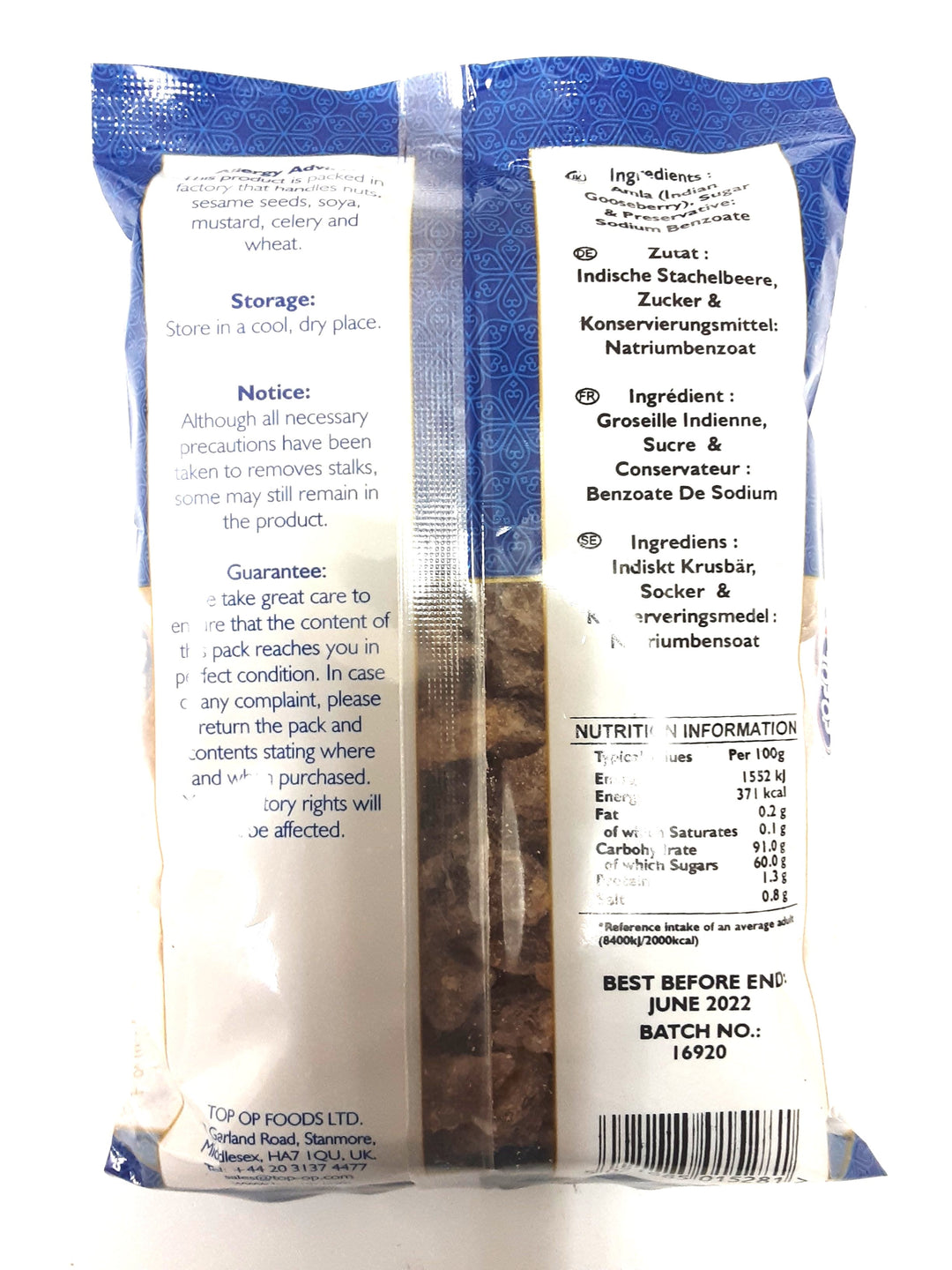 Top Op Amla Indian Gooseberry Candy 200g