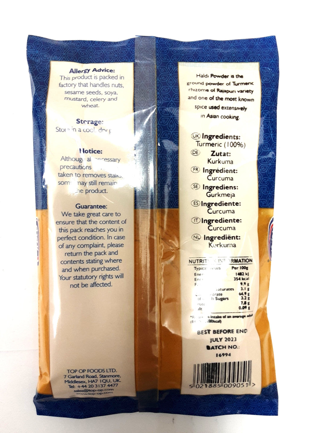 Top Op Rajapuri Haldi Powder 100g