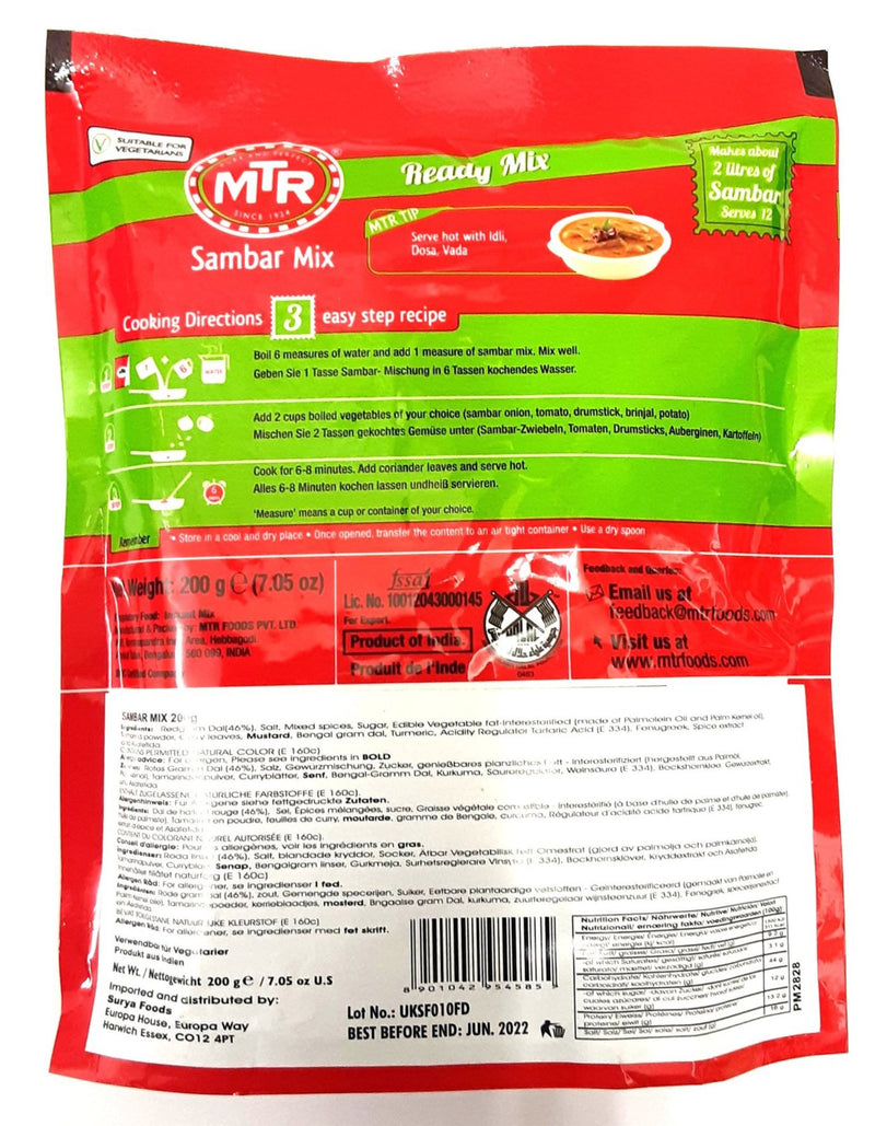 MTR Sambar Mix 200g
