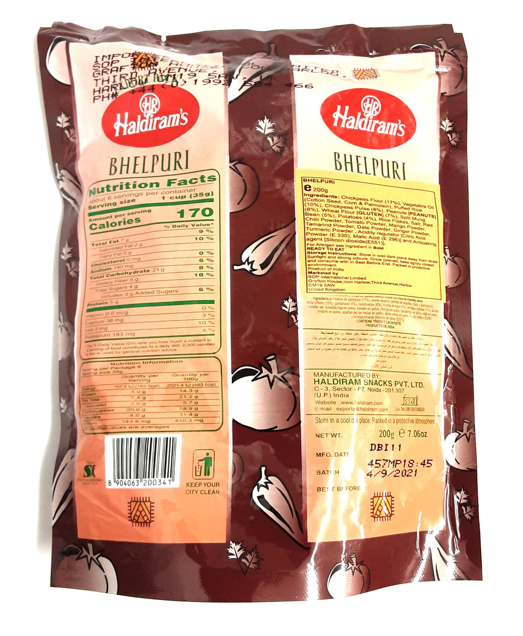 Haldirams Bhelpuri 200g Mix & Match Buy 1 Get 1 Free