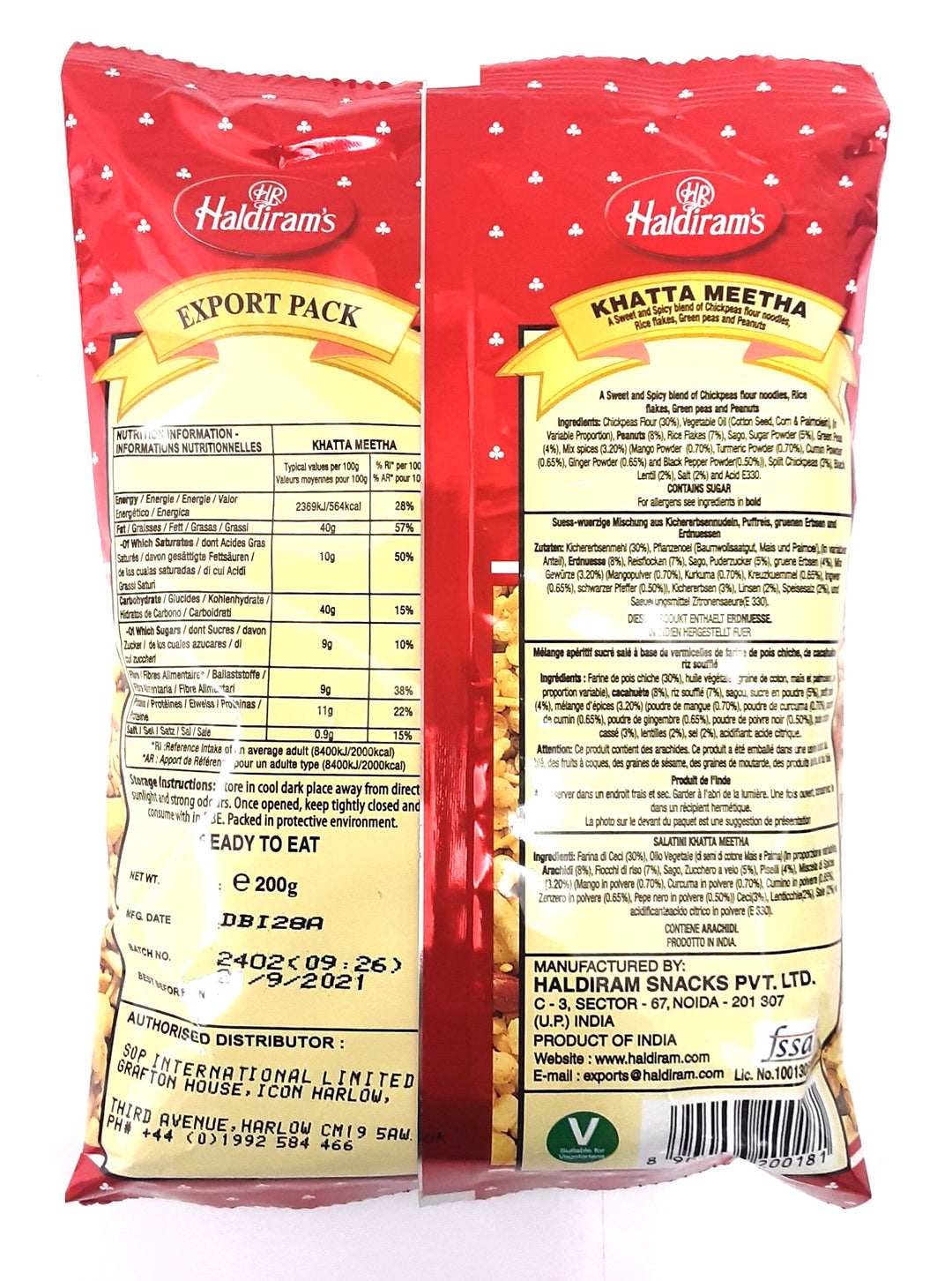 Haldiram's Khatta Meetha 200g - ExoticEstore