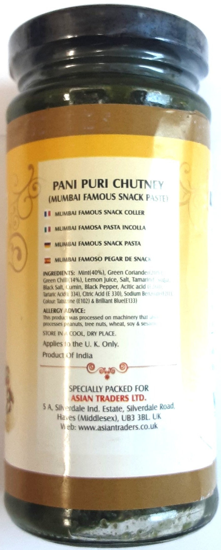 Saras Pani Puri Chutney 270g