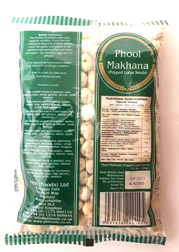 Heera Phool Makhana Popped Lotus Seed 100g