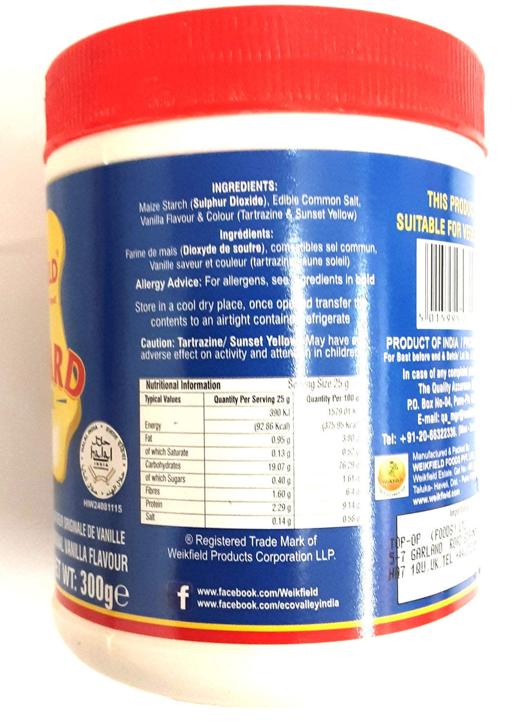 Weikfield Custard Powder Original Vanilla 300g