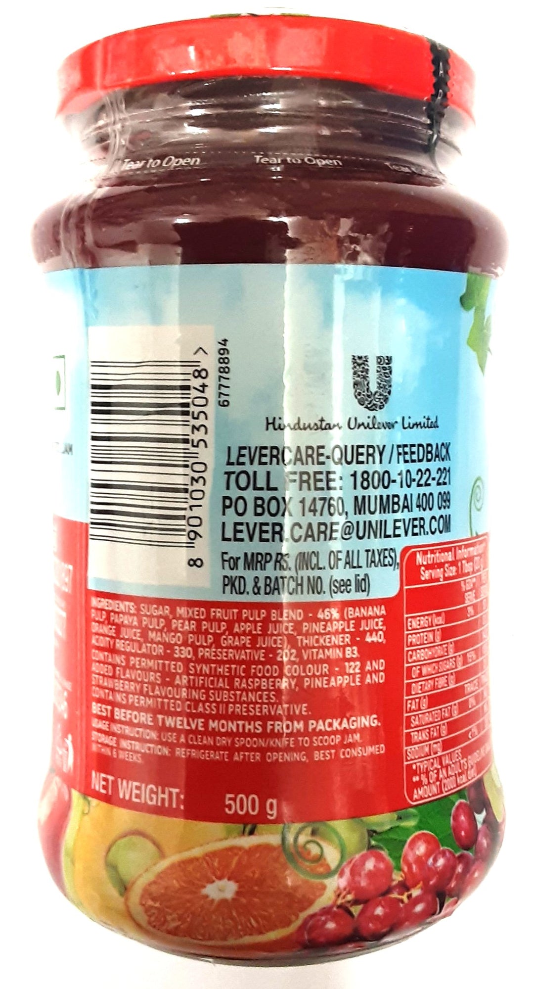 Kissan Mixed Fruit Jam 500g