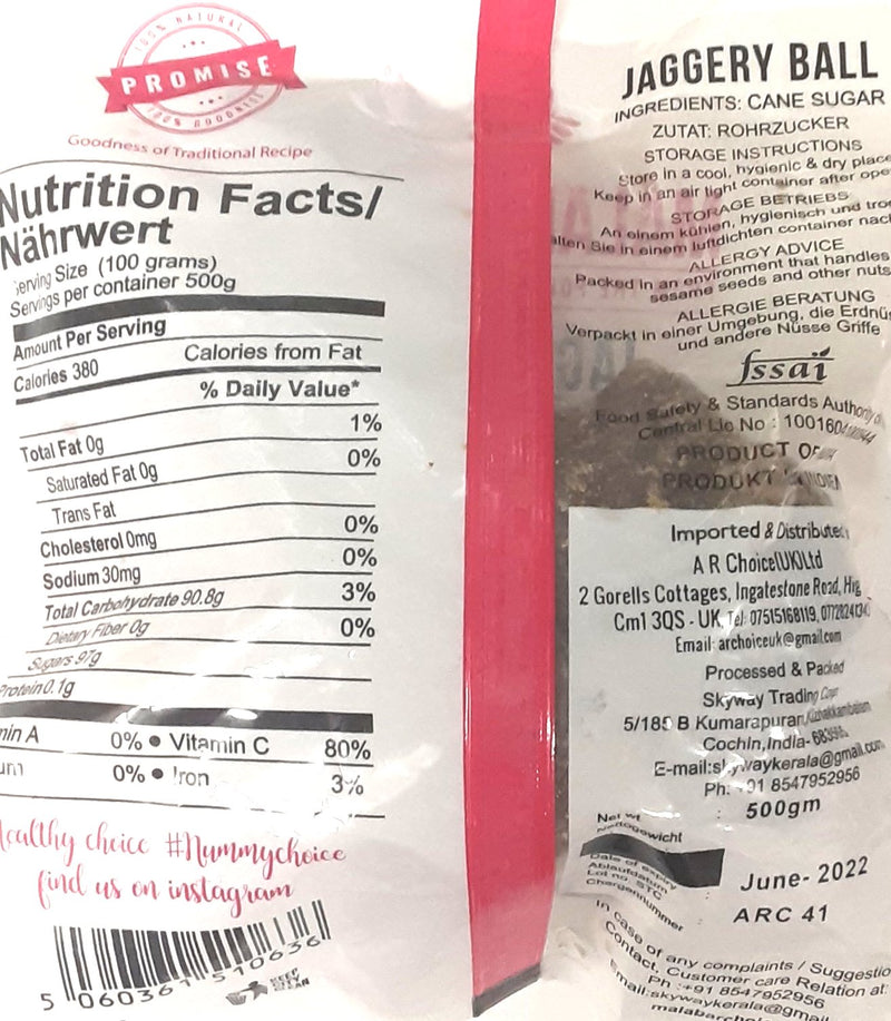 Malabar Choice Brown Jaggery Ball 1kg