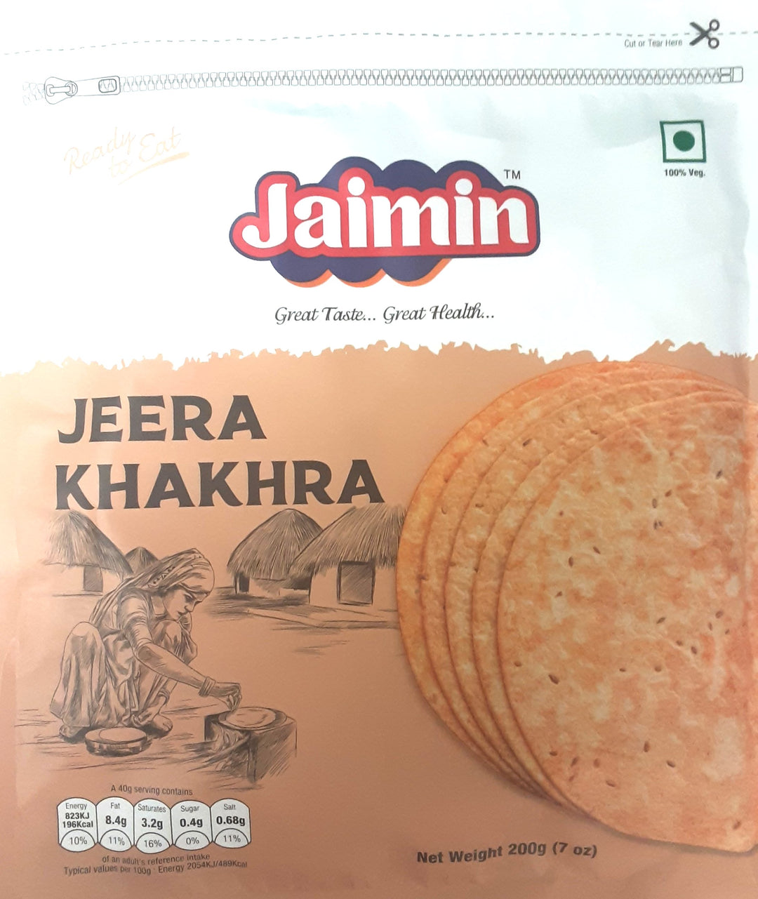 Jaimin Jeera Khakhra 200g - ExoticEstore
