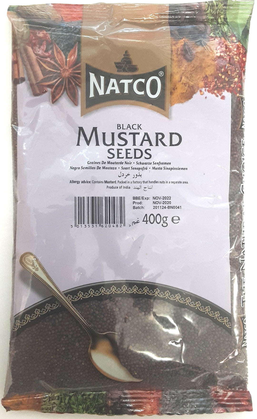 Natco Black Mustard Seeds 400g