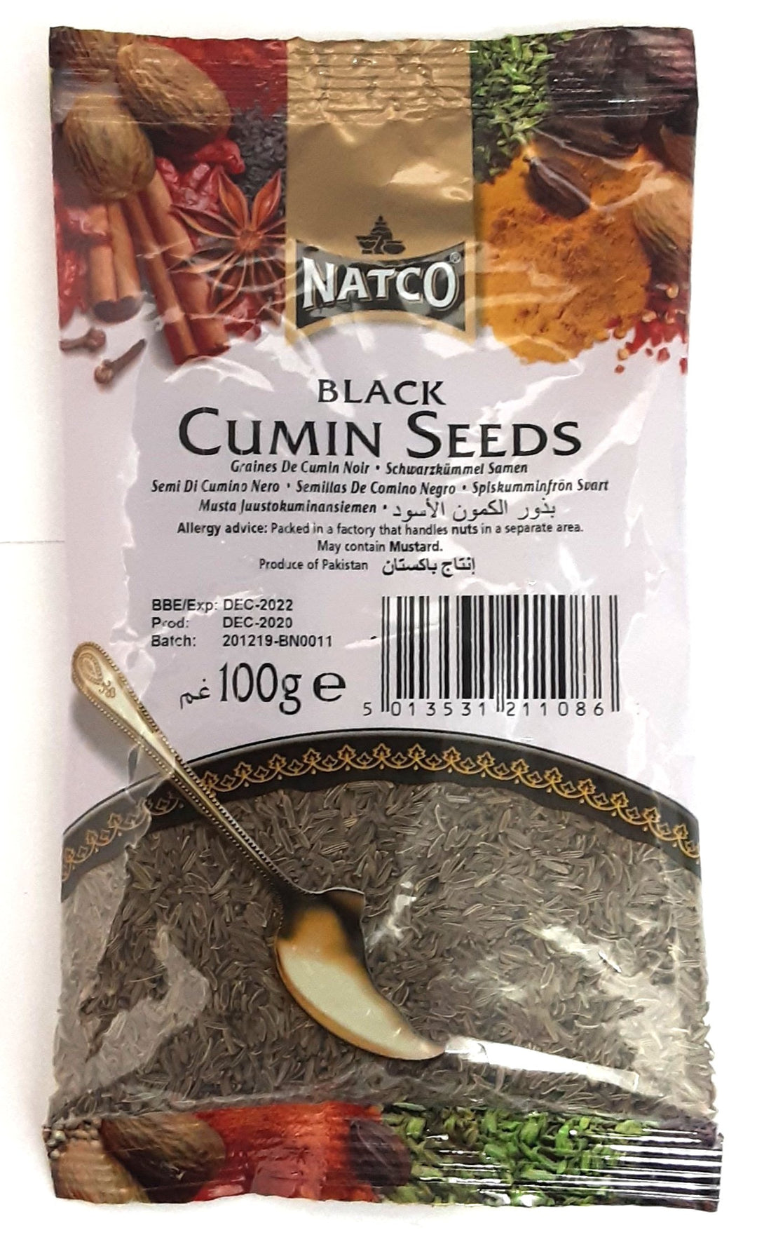 Natco Cumin Seeds Whole Jeera Black 100g
