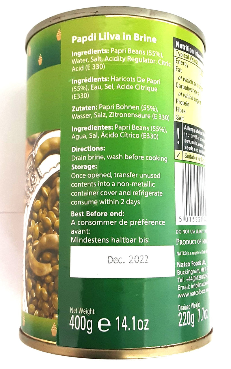 Natco Papdi Lilva in Brine 400g