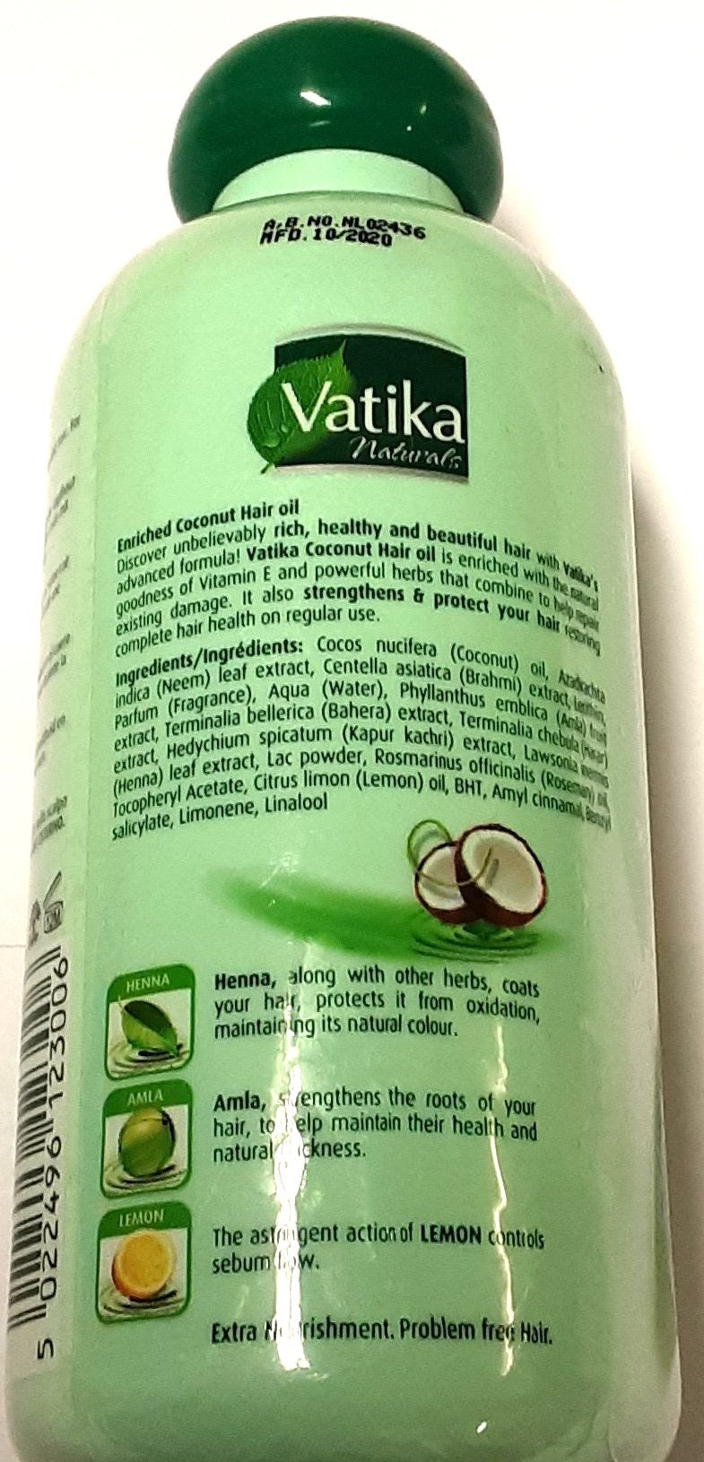 Dabur Vatika Naturals Enriched Coconut Hair Oil 300ml