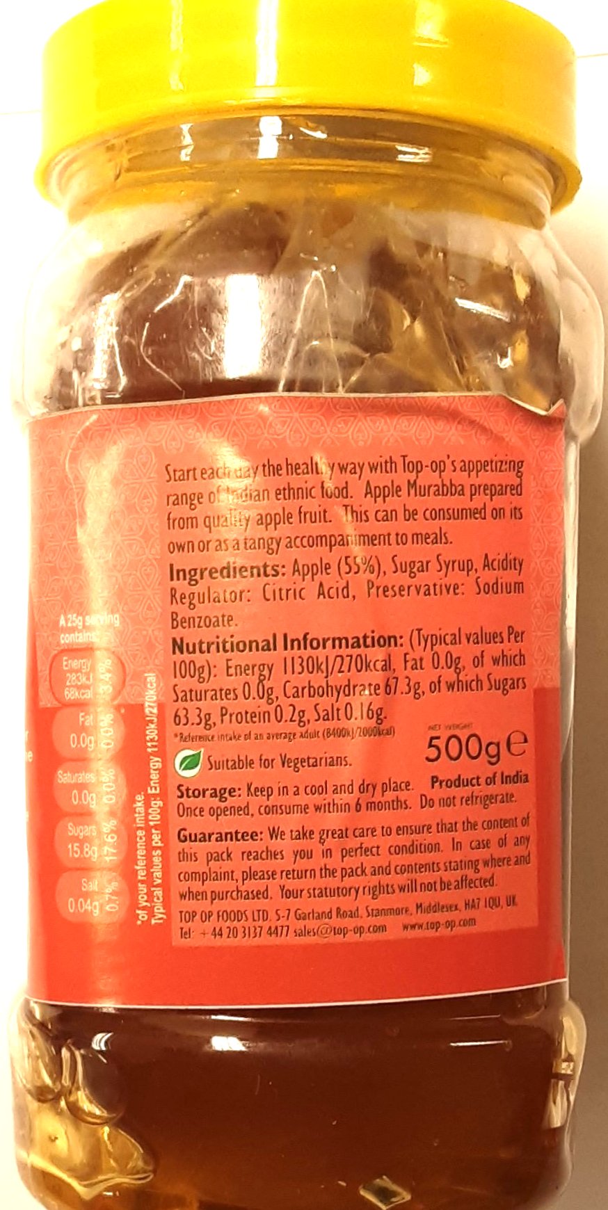 Top Op Murabba Apple Preserve 500g