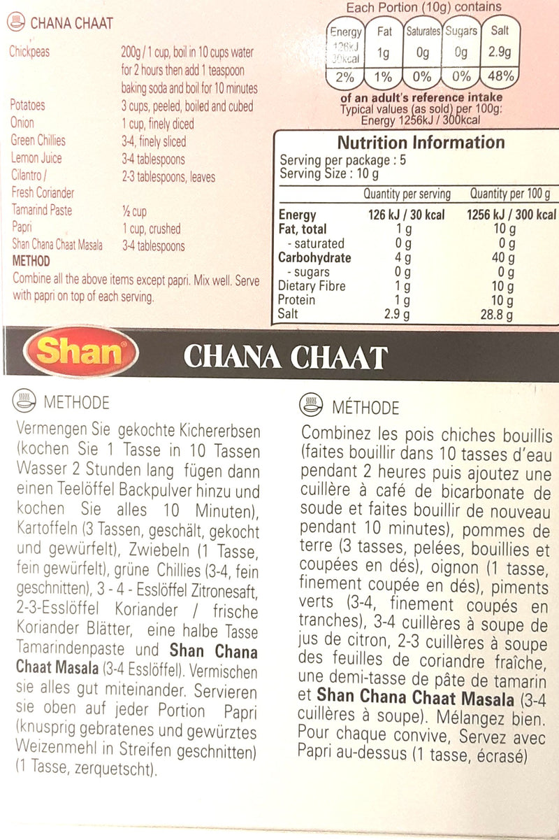 Shan Masala Chana Chaat 50g Mix & Match Any 2 For £2.50