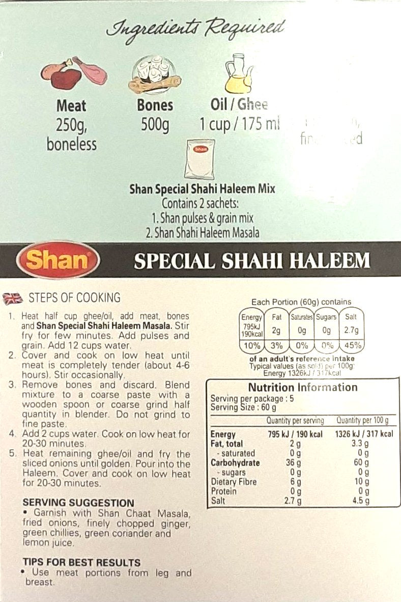 Shan Special Shahi Haleem Mix 300g