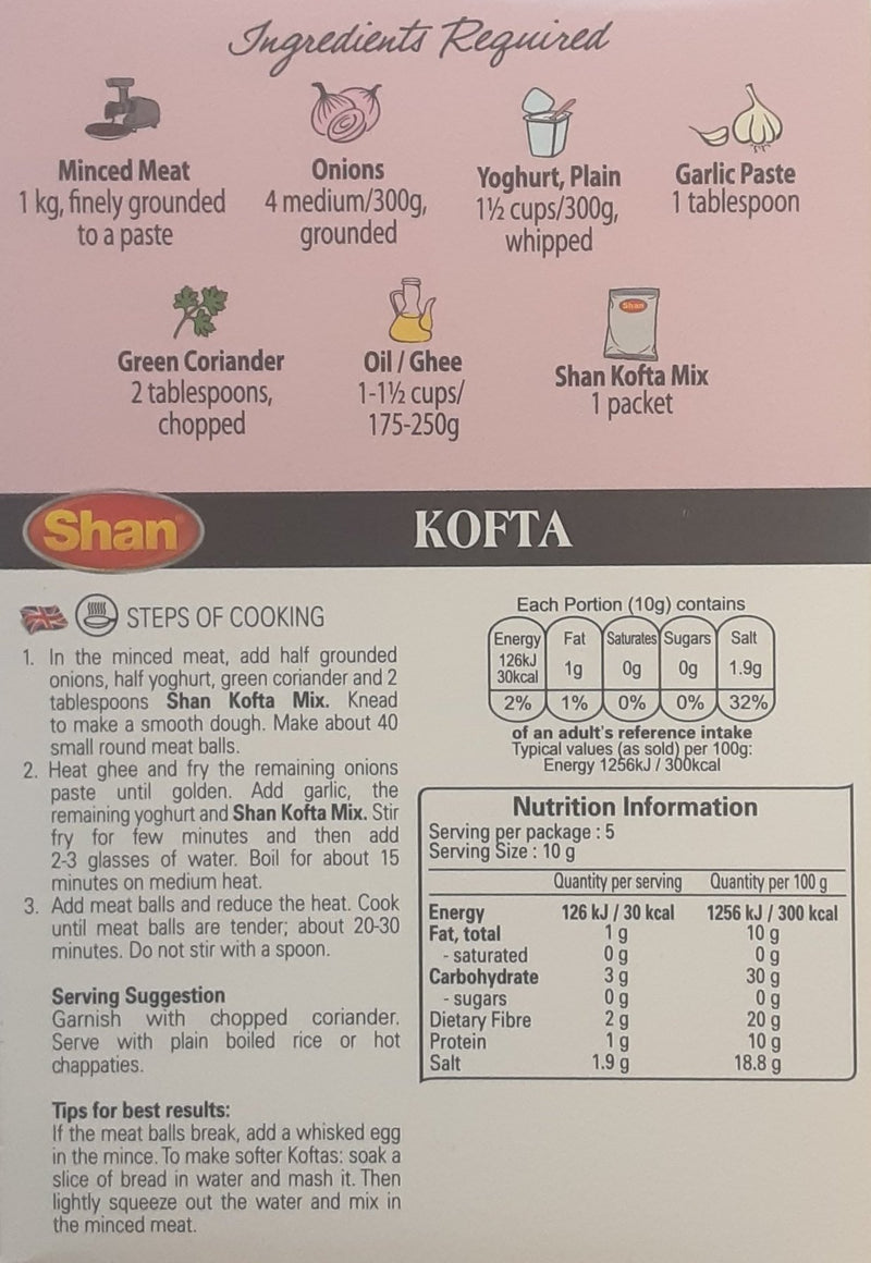 Shan Masala Kofta 50g Mix & Match Any 2 For £2