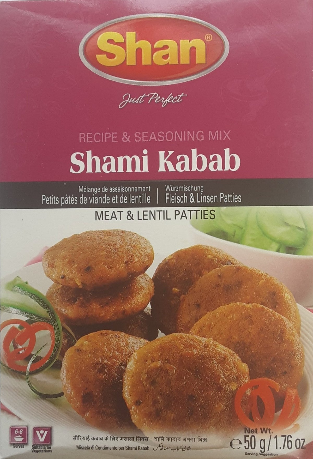 Shan Shami Kabab Recipe & Masala Mix - 50g
