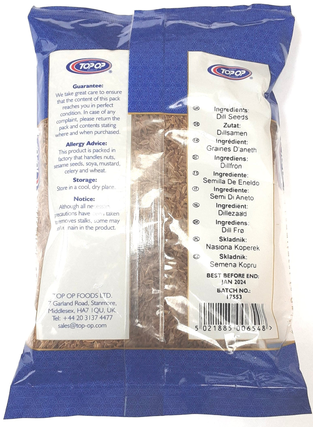 Top Op Suva Dill Seeds 300g