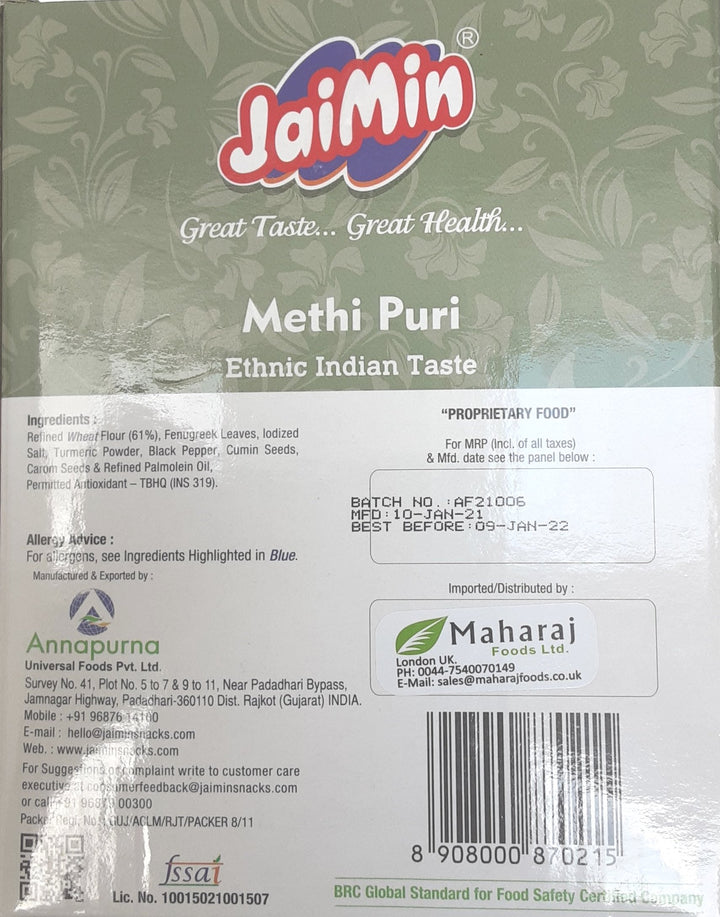 Jaimin Puri Methi 200g - ExoticEstore