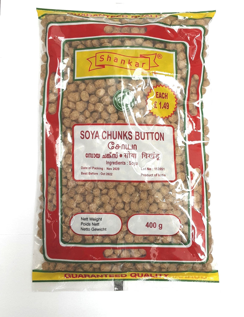 Shankar Soya Chunks Button 400g PM