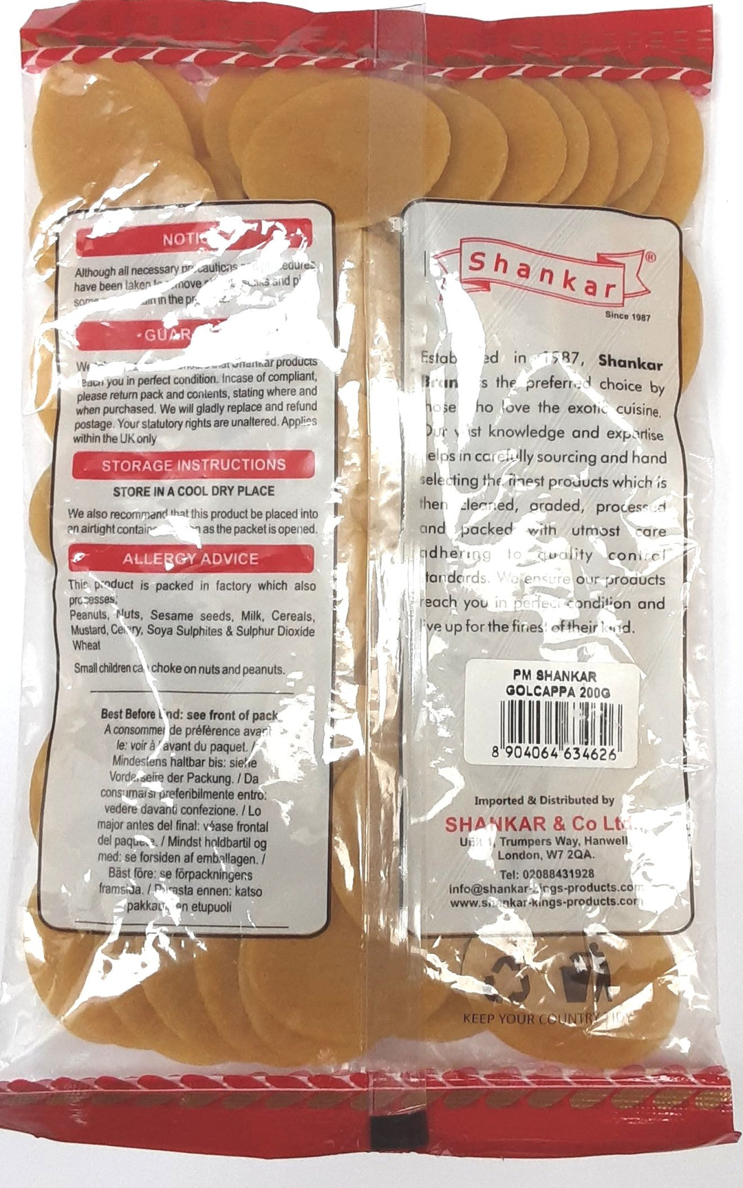 Shankar Golgappa Pani Puri Raw 200g