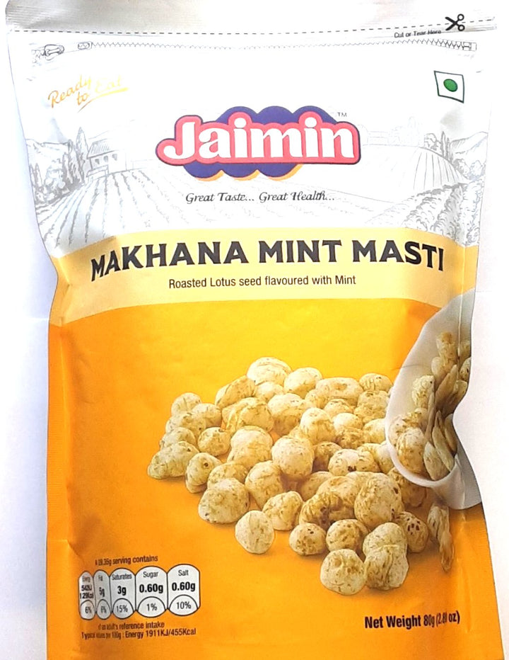 Jaimin Phool Makhana Mint Masti 80g - ExoticEstore