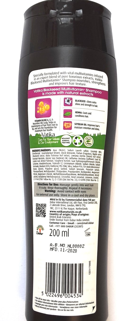 Vatika Blackseed Multivitamin Shampoo 400ml