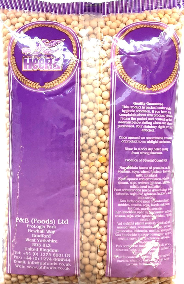 Heera Whole Yellow Peas Vatana 2kg - ExoticEstore