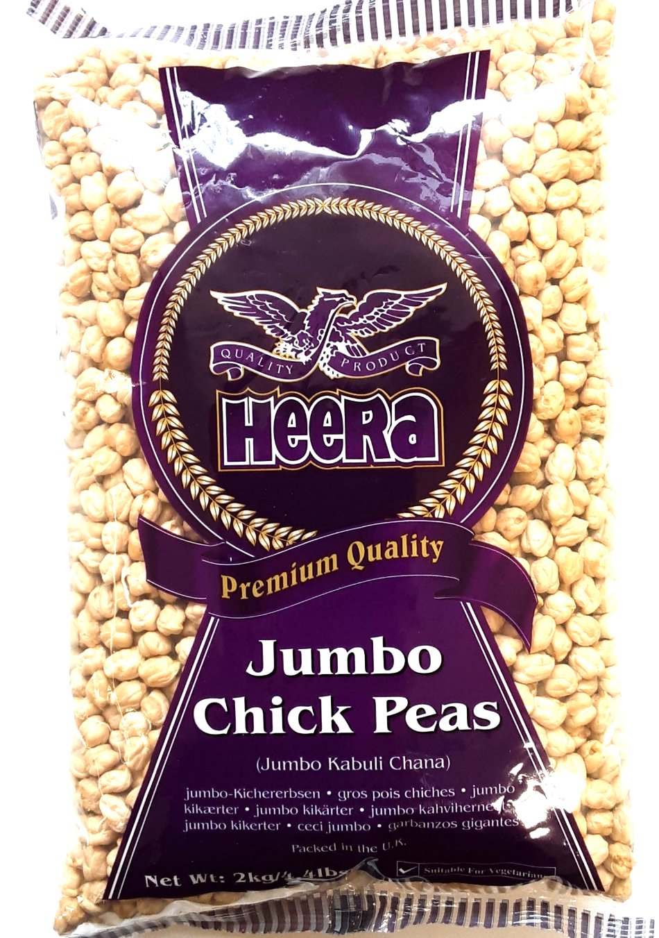Heera Chick Peas White Chana Jumbo 2kg
