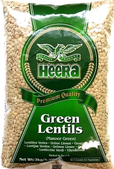 Heera Green Lentils Masoor 2kg