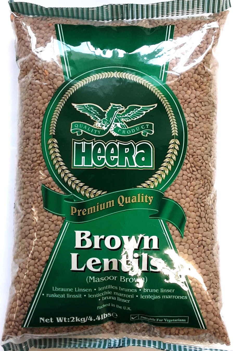 Heera Lentils Brown Masoor Dall 2kg - ExoticEstore