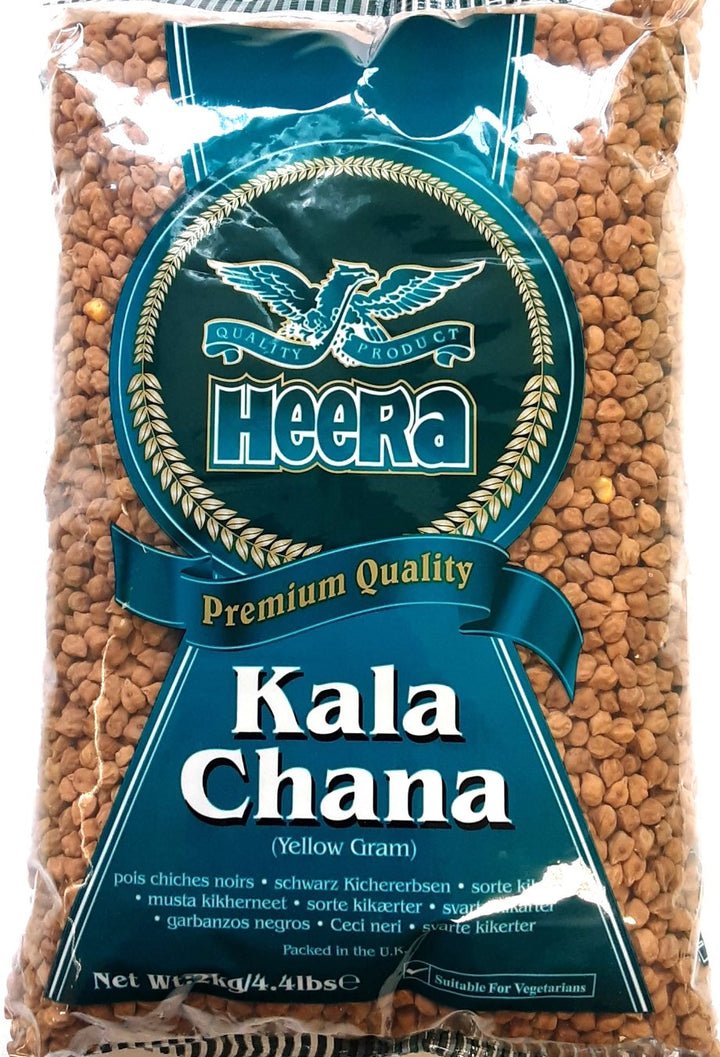 Heera Chick Peas Kala Chana 2kg - ExoticEstore