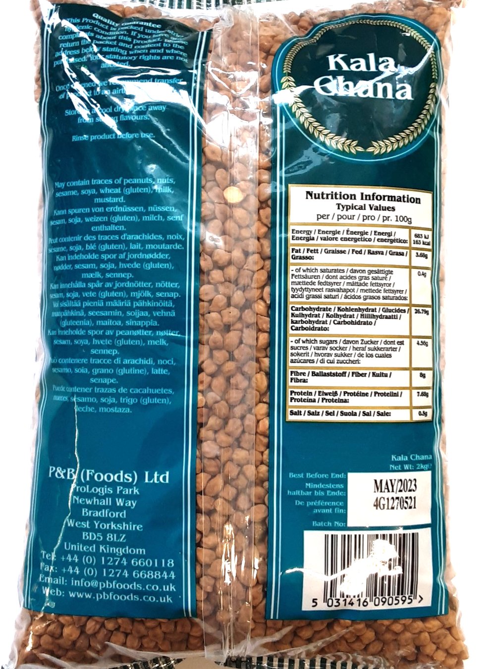 Heera Chick Peas Kala Chana 2kg - ExoticEstore