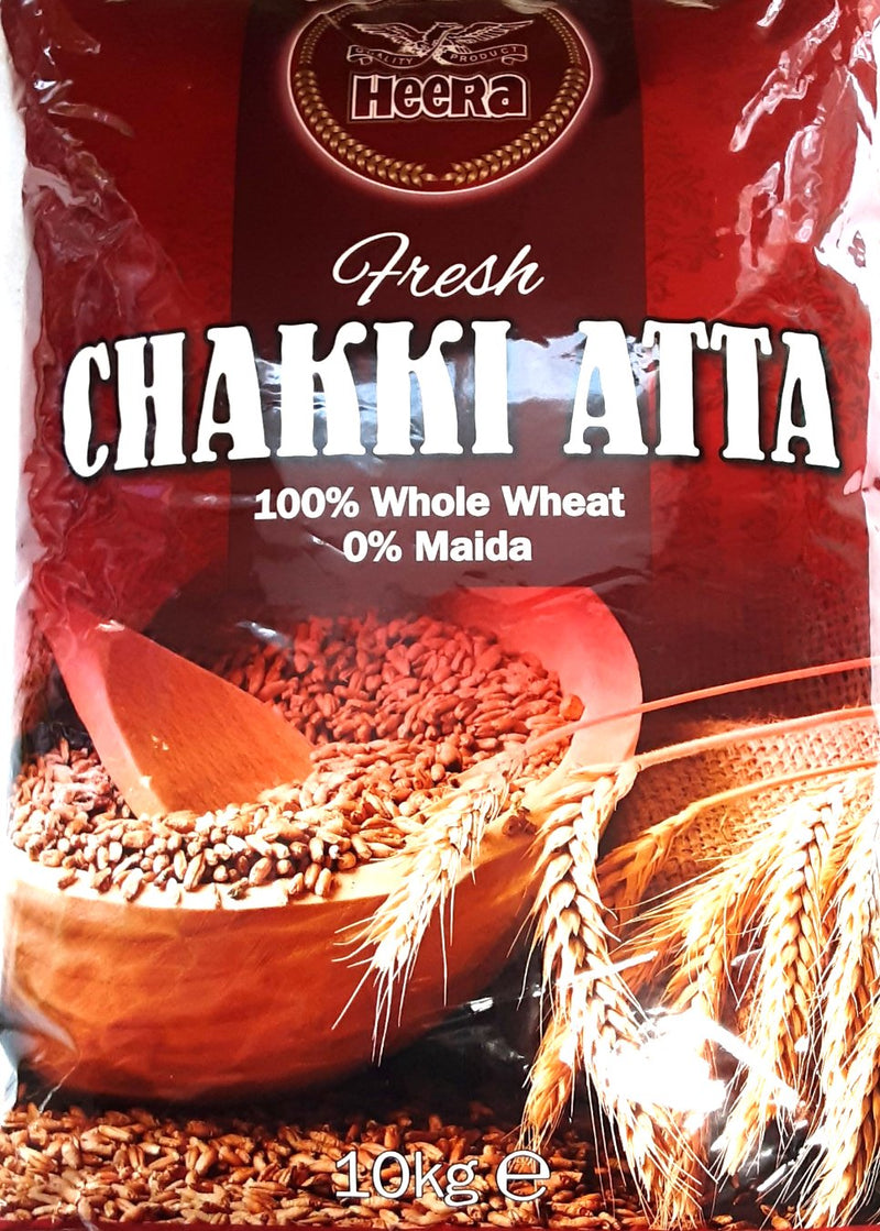 Heera Atta Whole Wheat Chakki Flour 10kg
