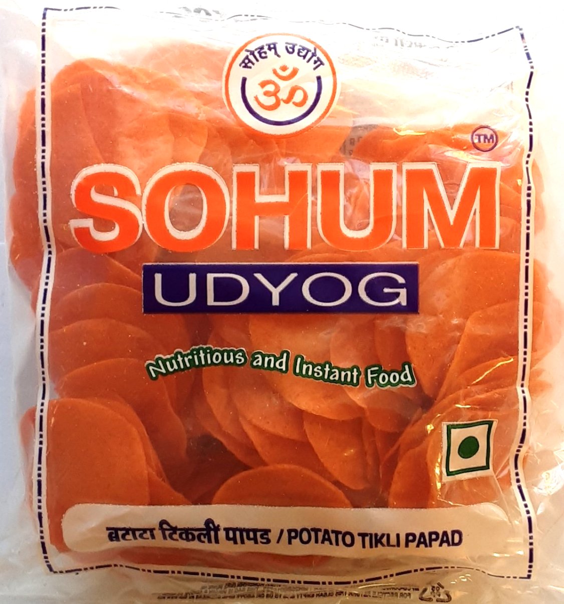 Sohum Udyog Potato Tikli Papad Red Chilli 100g - ExoticEstore