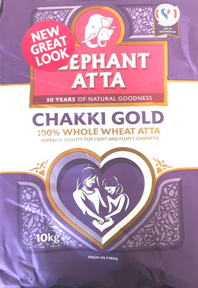 Elephant Chakki Gold Atta New Look 10kg - ExoticEstore