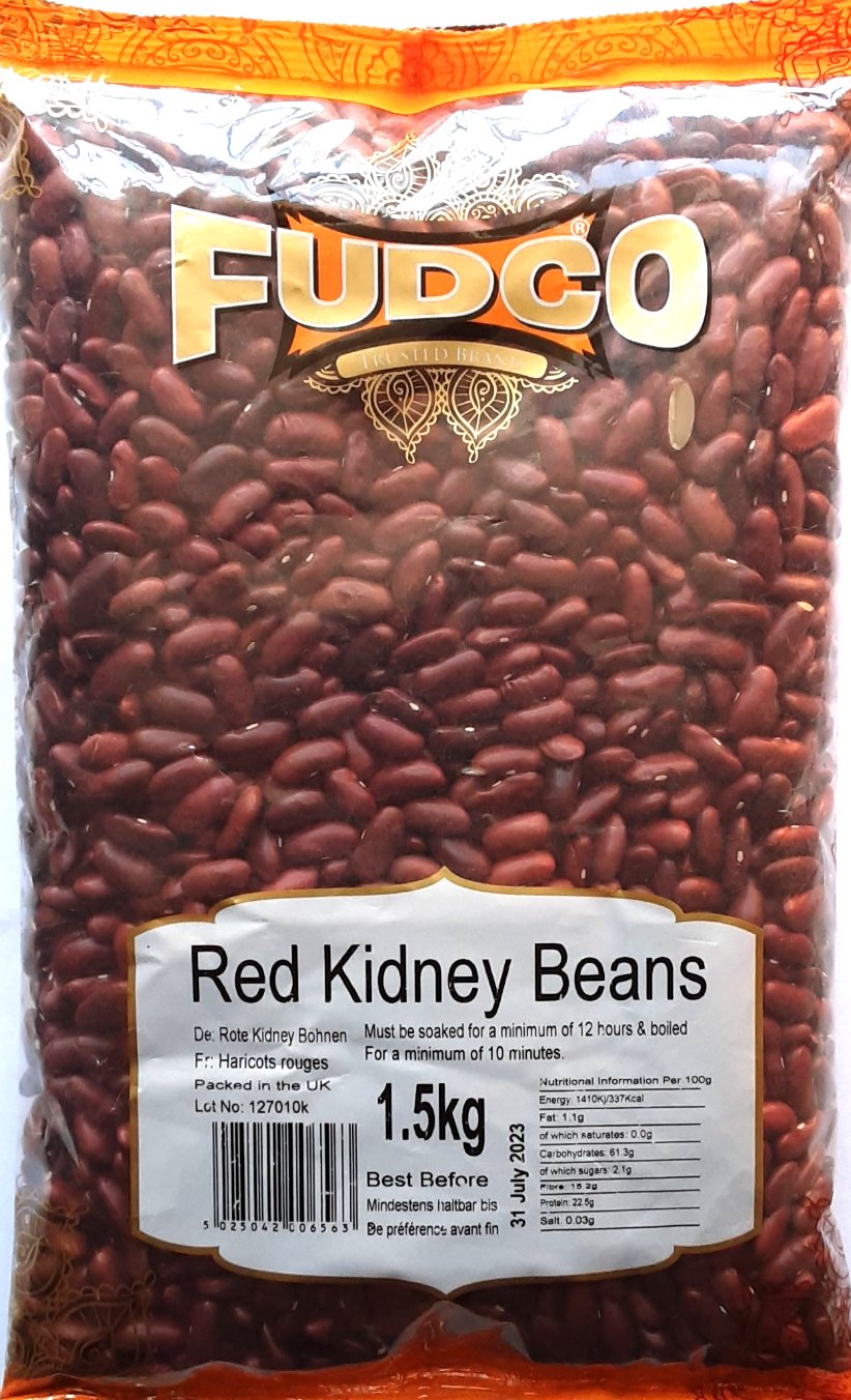 Fudco Beans Red Kidney Rajmah 1.5kg