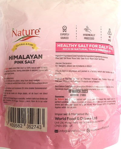 Dr Nature Himalayan Pink Salt 800g