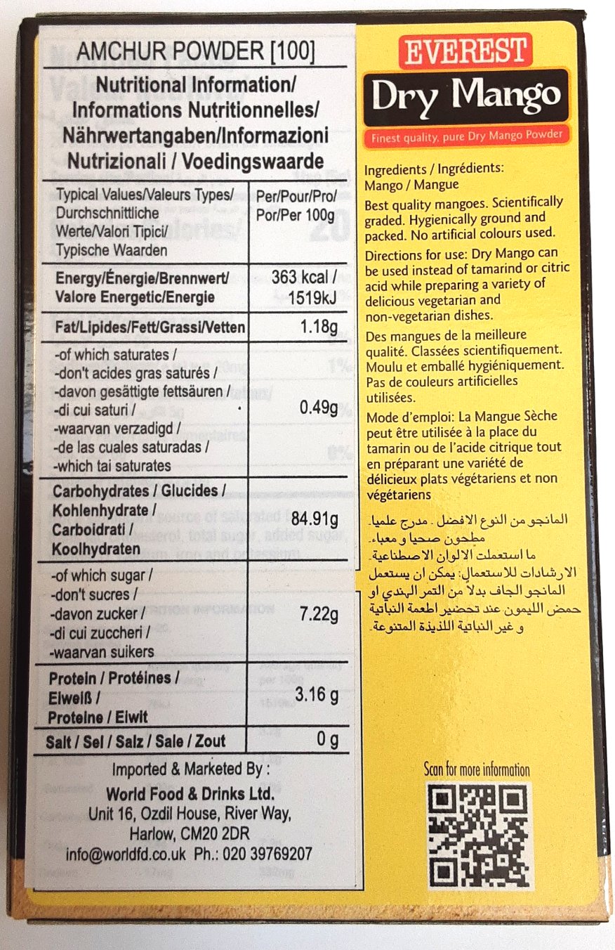 Everest Dry Mango Amchoor 100g